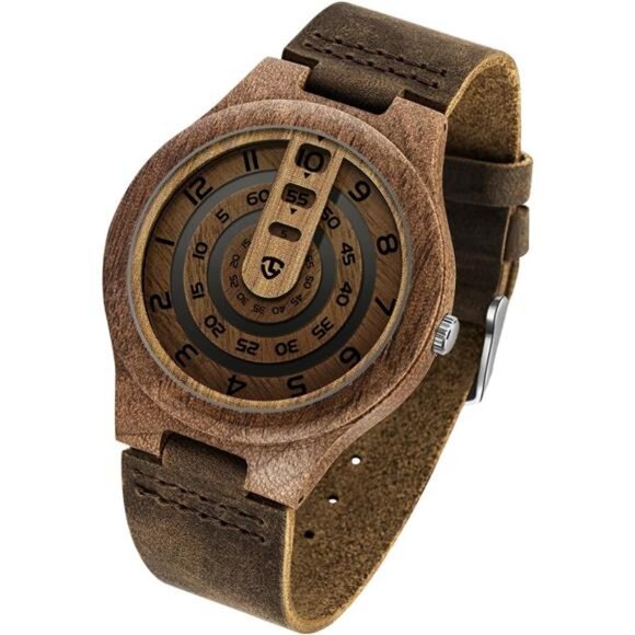 NEW Mens Unique Fashion Wooden Watch